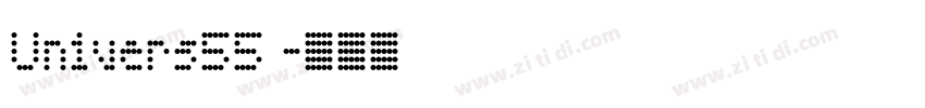 Univers55 字体转换